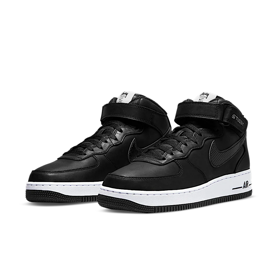 Nike Air Force 1 Mid Stussy Black White