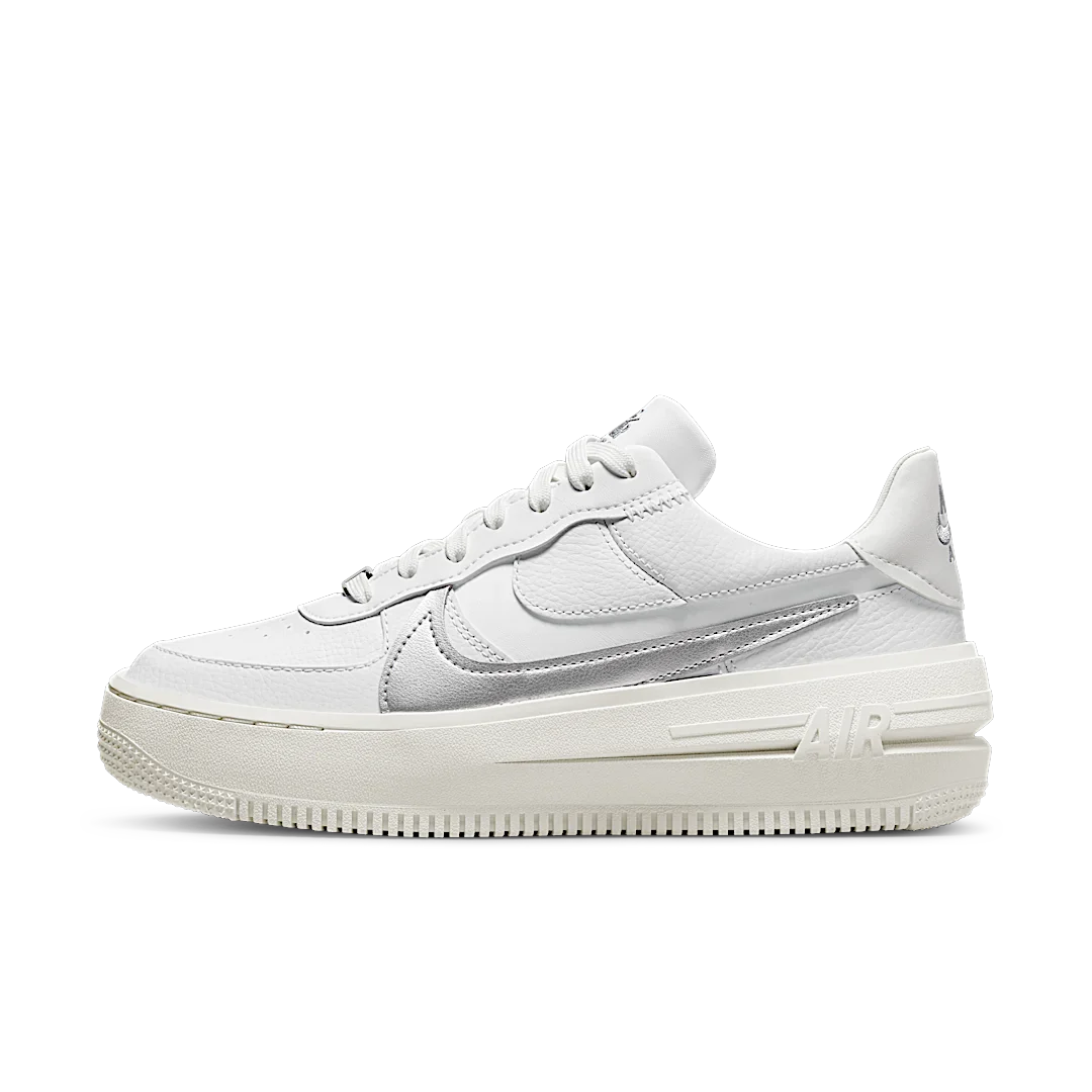 Nike Air Force 1 PLT.AF.ORM Summit White Metalic Silver, Summit White/Sail/Wolf Gray/Metallic Silver (DJ9946-101)