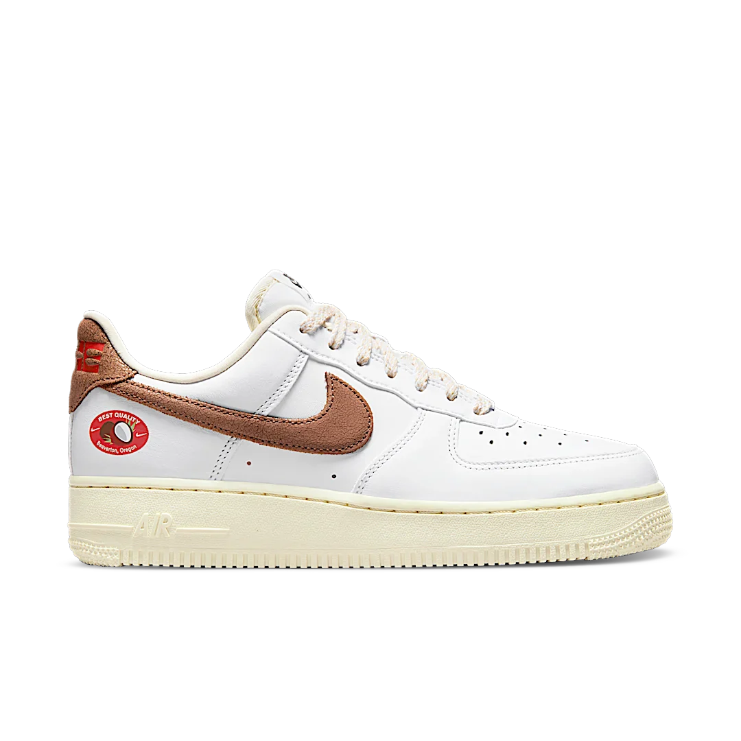 Nike Air Force 1 '07 LX Coconut, White/Archaeo Brown/Coconut Milk (DJ9943-101)