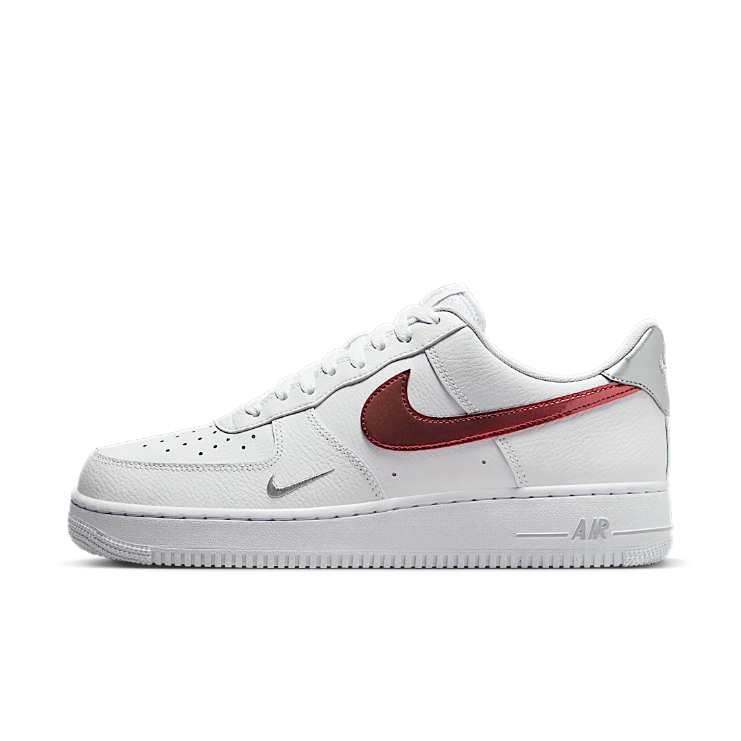 Nike Air Force 1 '07 Low White Picante Red, White/Wolf Grey/Metallic Silver/Picante Red (FD0654-100)