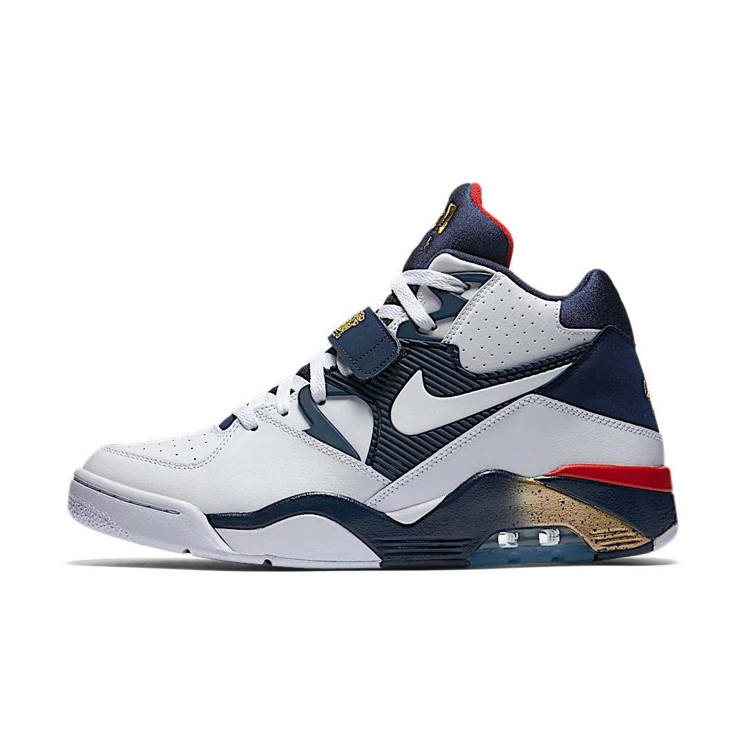 Nike Air Force 180 Olympic, White / Midnight Navy - Metallic Gold (310095-100)