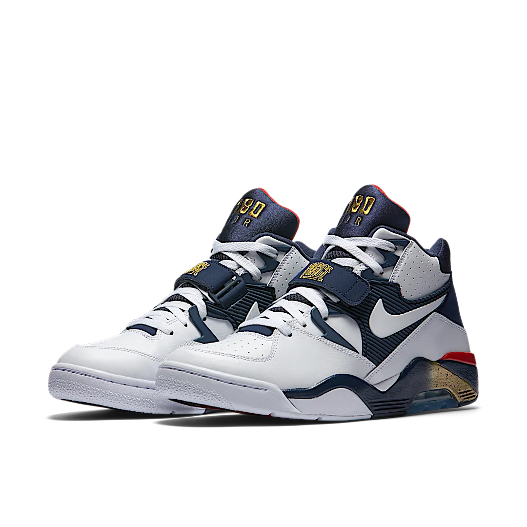 Nike Air Force 180 Olympic, White / Midnight Navy - Metallic Gold (310095-100)