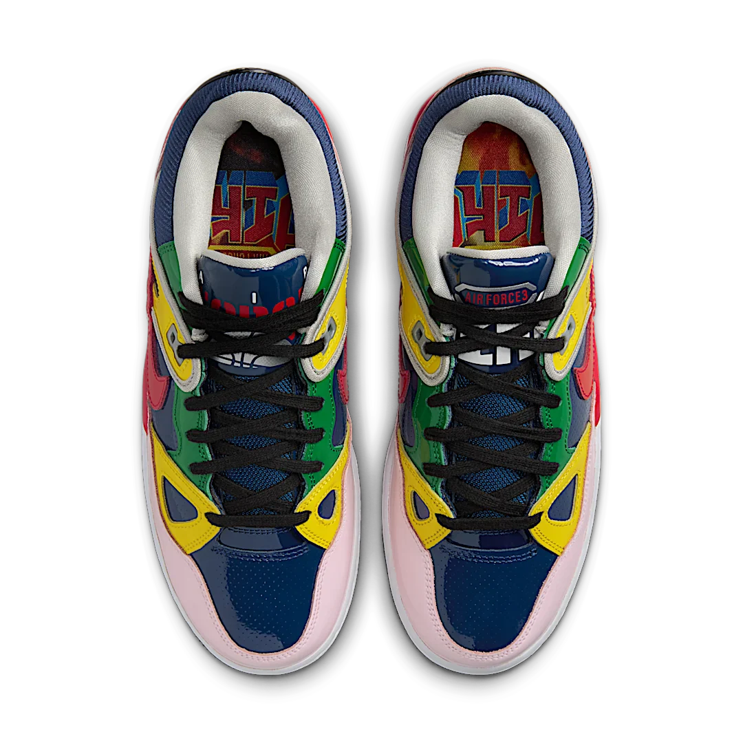 Nike Air Force 3 Low SP Nigo Blue Void, Blue Void/University Red/Tour Yellow/Pink Foam (HQ1458-400)