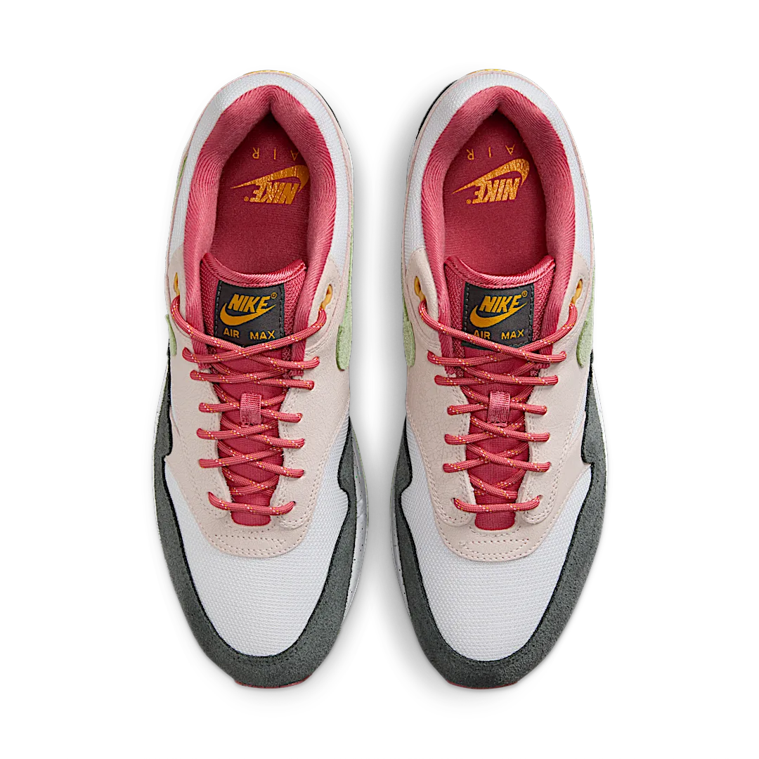 Nike Air Max 1 Easter Celebration, Light Soft Pink/Vapor Green-Anthracite-Adobe-University Gold-White (FZ4133-640)