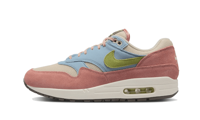 Nike Air Max 1 Light Madder Root Worn Blue, Light Madder Root/Vivid Green-Rattan (DV3196-800)