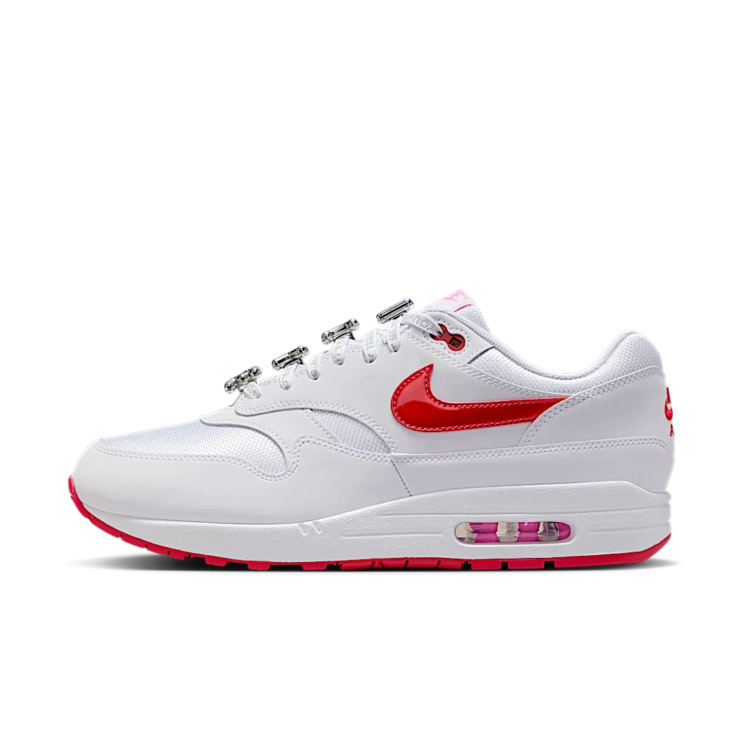 Nike Air Max 1 PRM Valentine’s Day White, White/University Red/Playful Pink (HV2303-100)