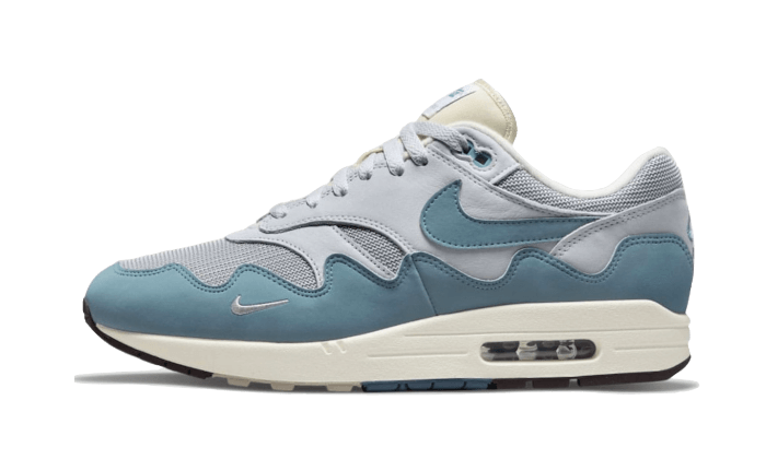 Nike Air Max 1 Patta Waves Noise Aqua (without Bracelet), Metallic Silver/Noise Aqua-Pure Platinum (DH1348-004)