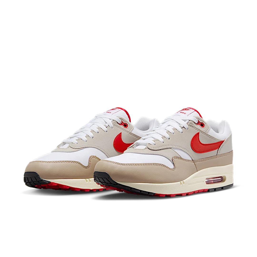 Nike Air Max 1 Since '72, White/Cream II/Limestone/University Red (HF4312-100)