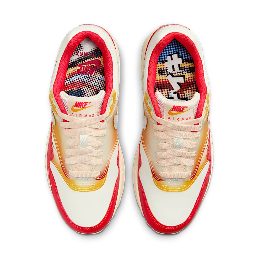 Nike Air Max 1 Sofvi, Sail/Metallic Silver-Siren Red-Sundial-Guava Ice-Barely Green (FN7683-133)