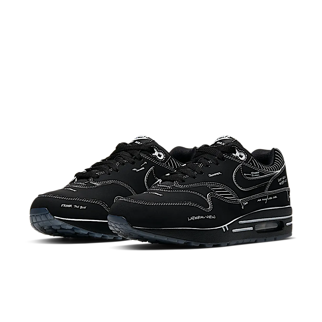 Nike Air Max 1 Tinker Sketch to Shelf Black, Black/Black-White (CJ4286-001)