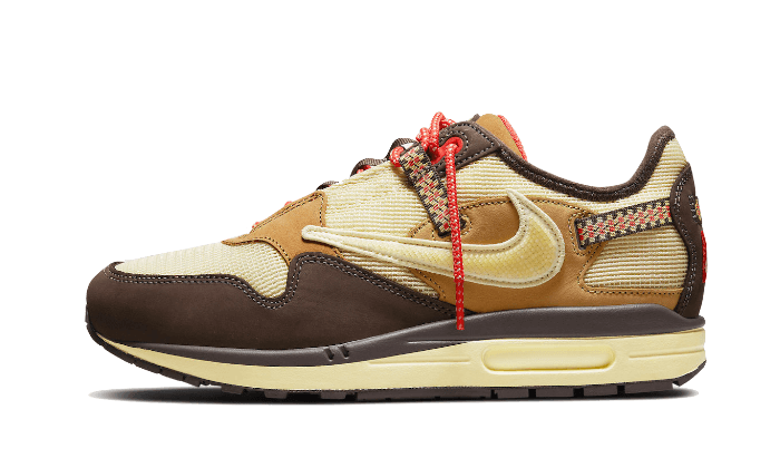 Nike Air Max 1 Travis Scott Cactus Jack Baroque Brown, Baroque Brown/Lemon Drop-Wheat-Chile Red (DO9392-200)