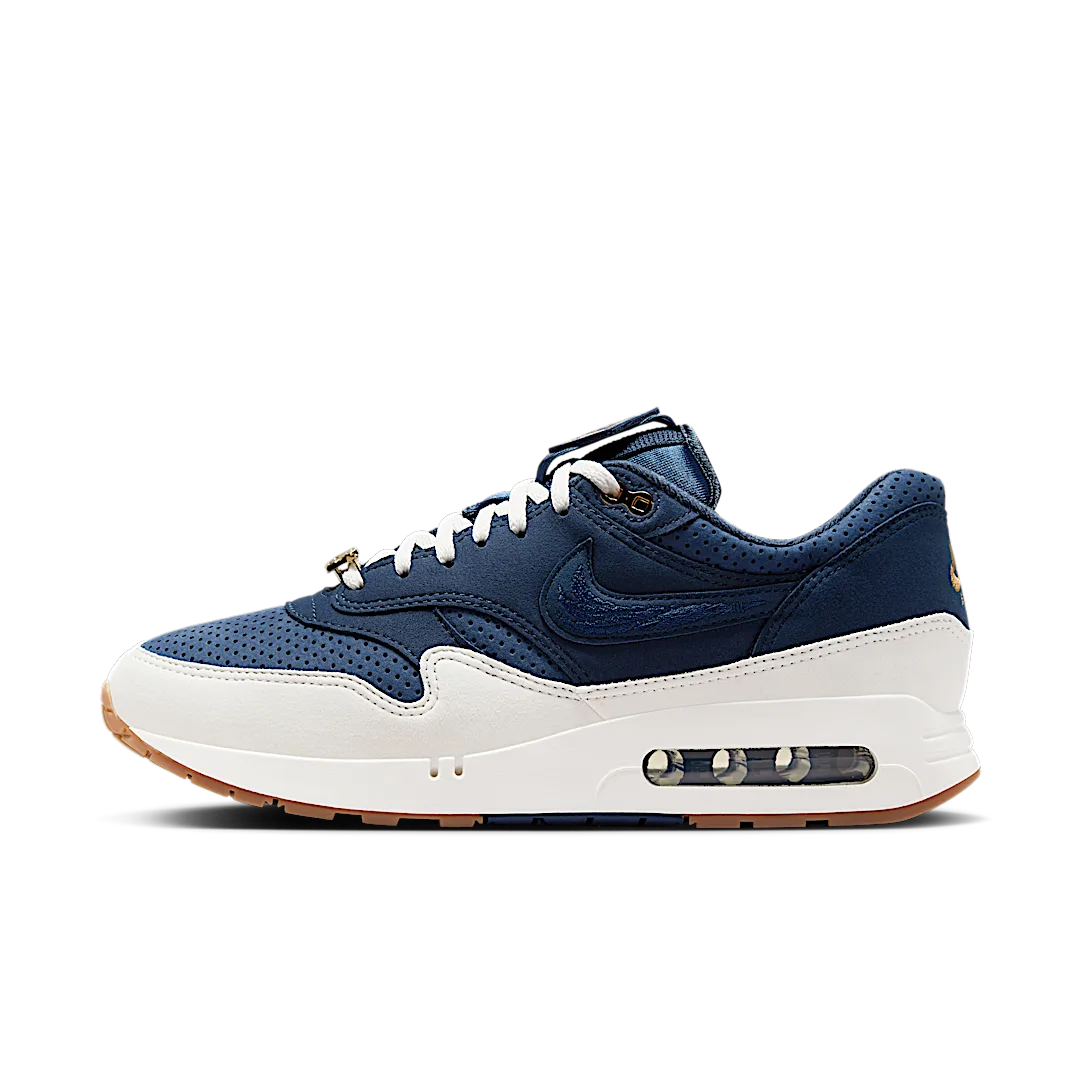 Nike Air Max 1 '86 OG Jackie Robinson, Midnight Navy/Obsidian-Sail-Metallic Gold-Gum Medium Brown (FZ4831-400)