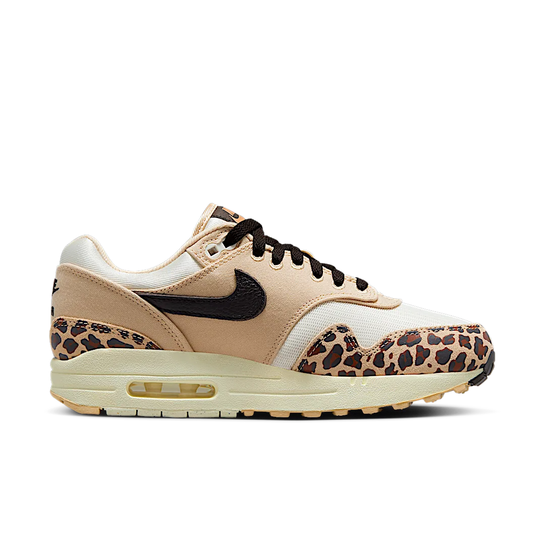 Nike Air Max 1 '87 Sesame Leopard, Sesame/Velvet Brown/Coconut Milk (FV6605-200)