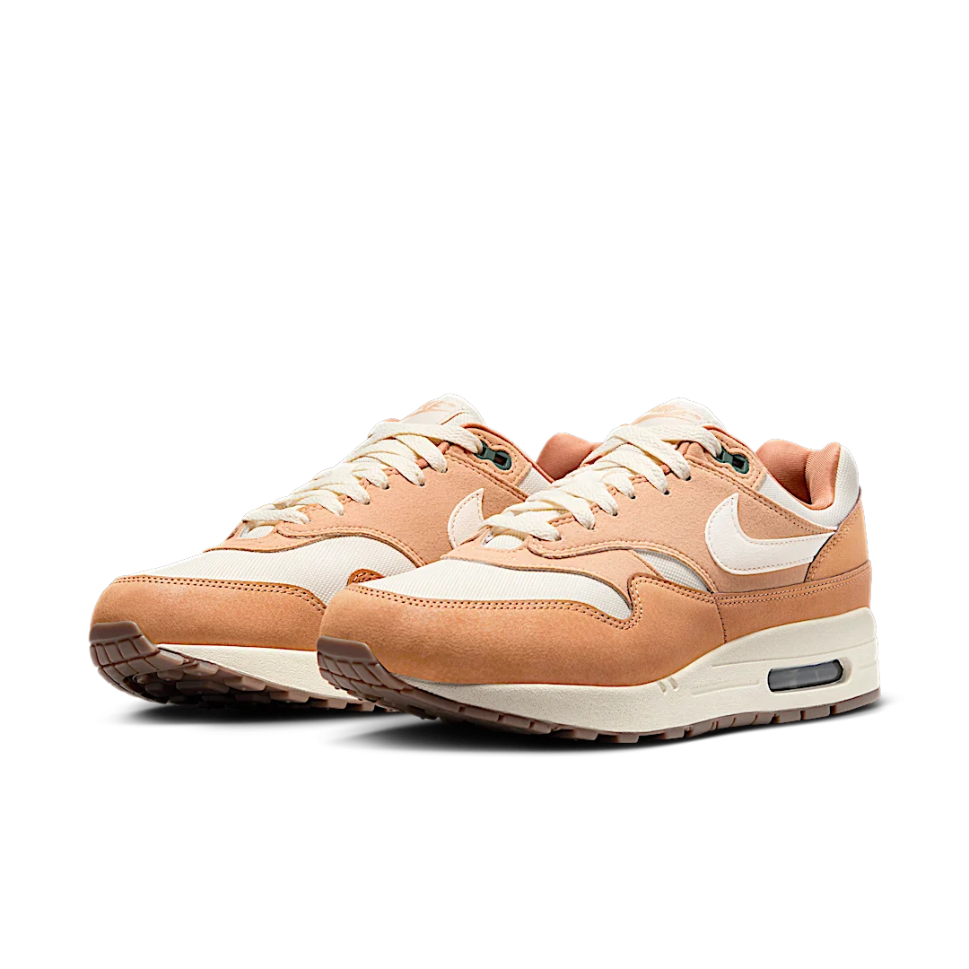 Nike Air Max 1 '87 Wheat, White/Wheat-Flax-Outdoor Green-Gum Medium Brown (FZ3598-299)