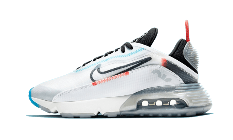 Nike Air Max 2090 Pure Platinum, White/Black-Pure Platinum-Bright Crimson (CT7698-100)