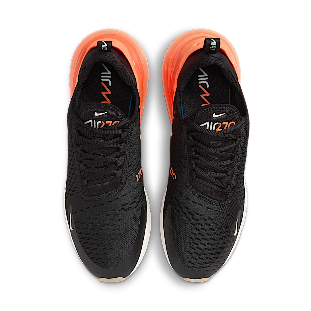 Nike Air Max 270 Black Phantom Total Orange, Black/Bright Crimson/Phantom/Total Orange (AH8050-030)