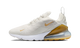 Nike Air Max 270 Light Bone Metallic Gold
