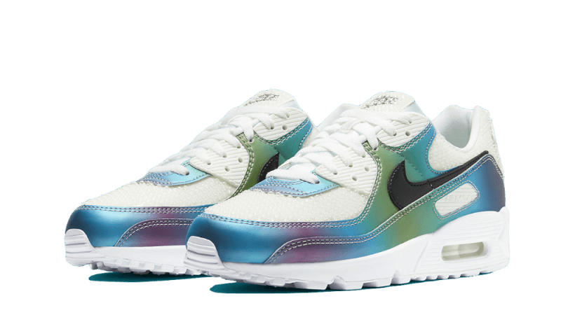 Nike Air Max 90 Bubble Pack White, Summit White/Black-Multi-Color-White (CT5066-100)