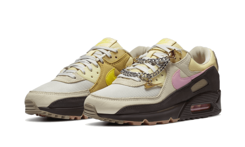 Nike Air Max 90 Cuban Link Velvet Brown, Velvet Brown/Pink-Light British Tan (CZ0469-200)