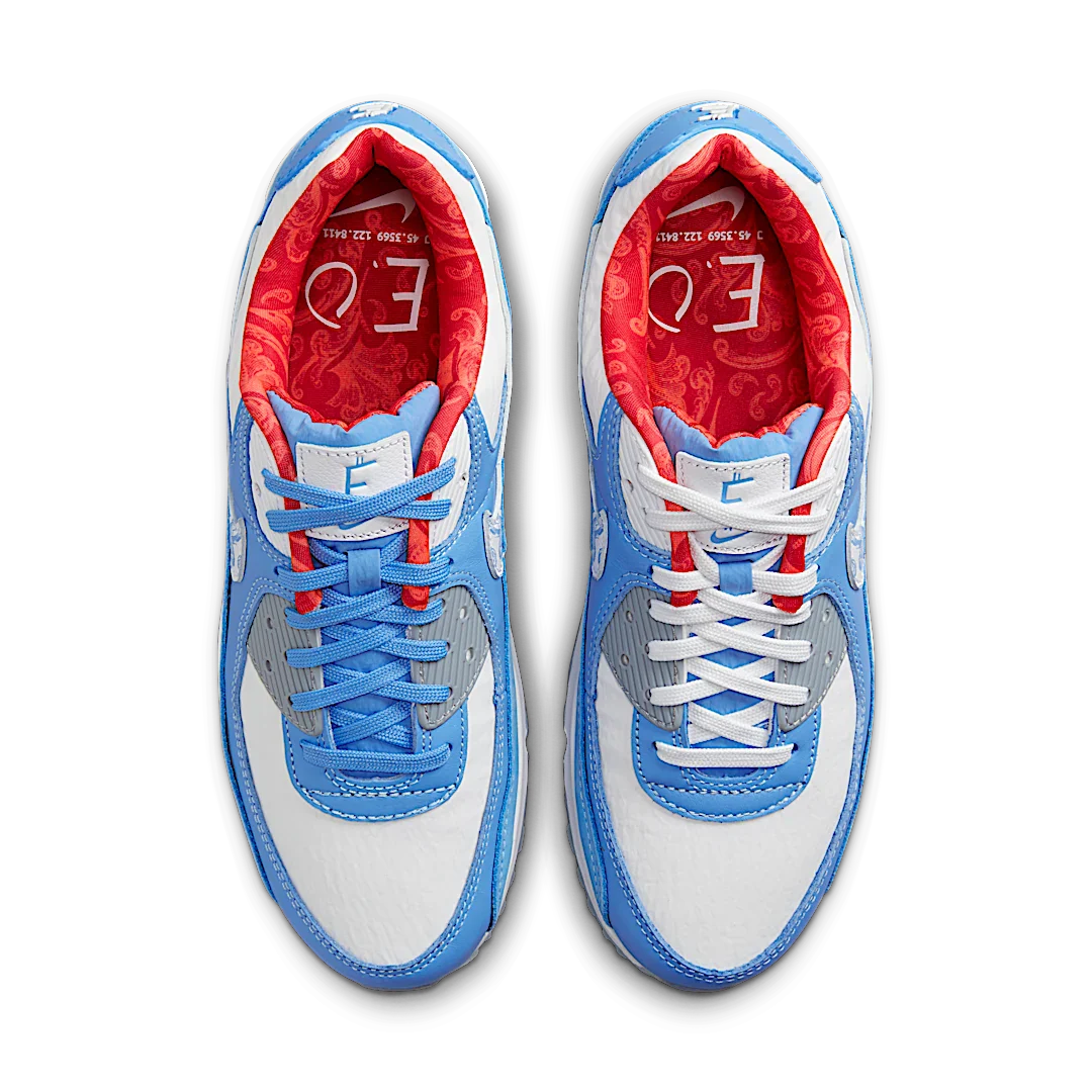 Nike Air Max 90 Doernbecher (2023), Valor Blue/White/Wolf Grey/University Red (FD9710-400)