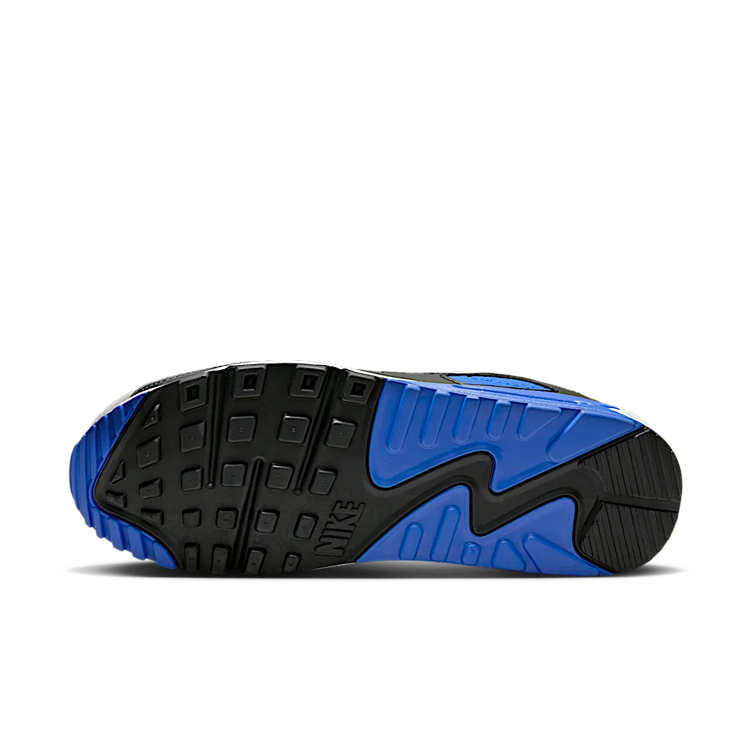 Nike Air Max 90 Hyper Royal, White/Light Smoke Grey/Black/Particle Grey (DM0029-112)