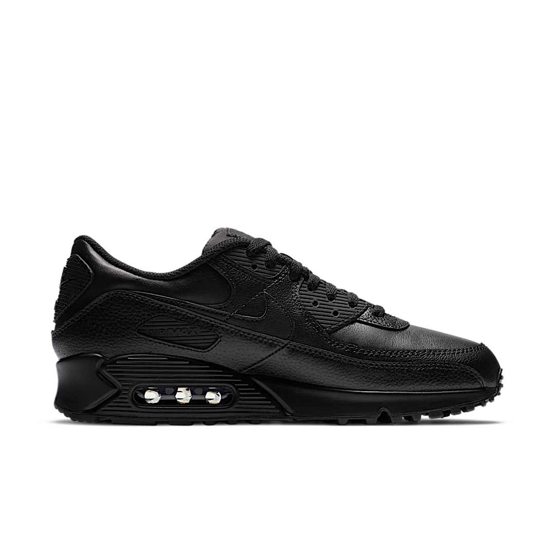 Nike Air Max 90 Leather Triple Black, Black/Black-Black (CZ5594-001)