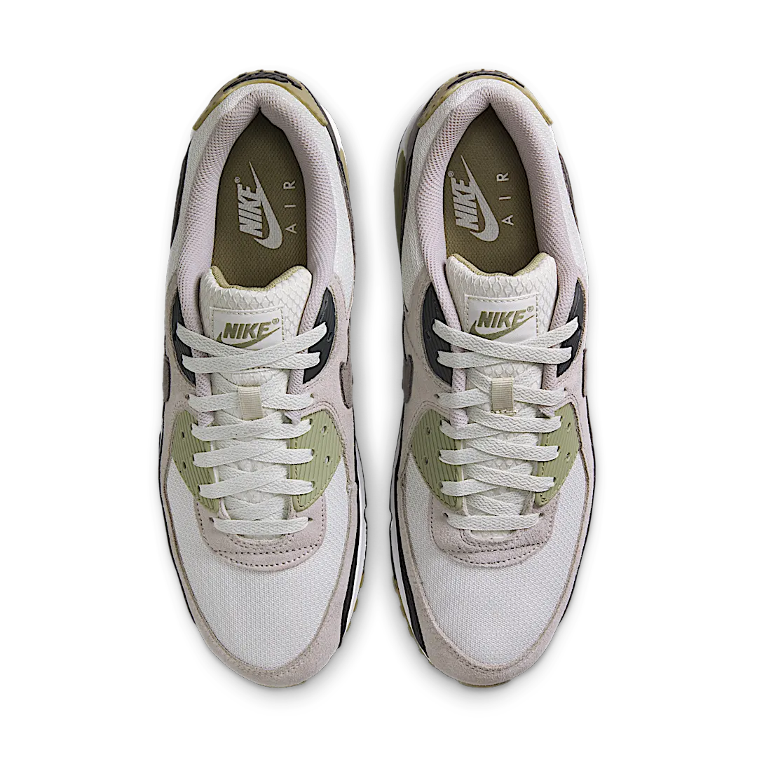 Nike Air Max 90 Light Bone Neutral Olive, Light Bone/Neutral Olive/College Grey/Cave Stone (DM0029-011)