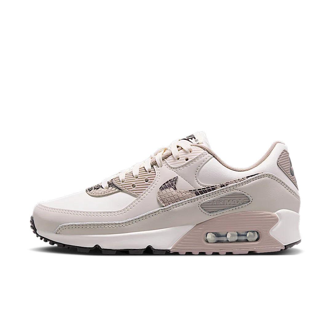 Nike Air Max 90 Light Pink Snakeskin, Pink/Grey (HV4915-100)