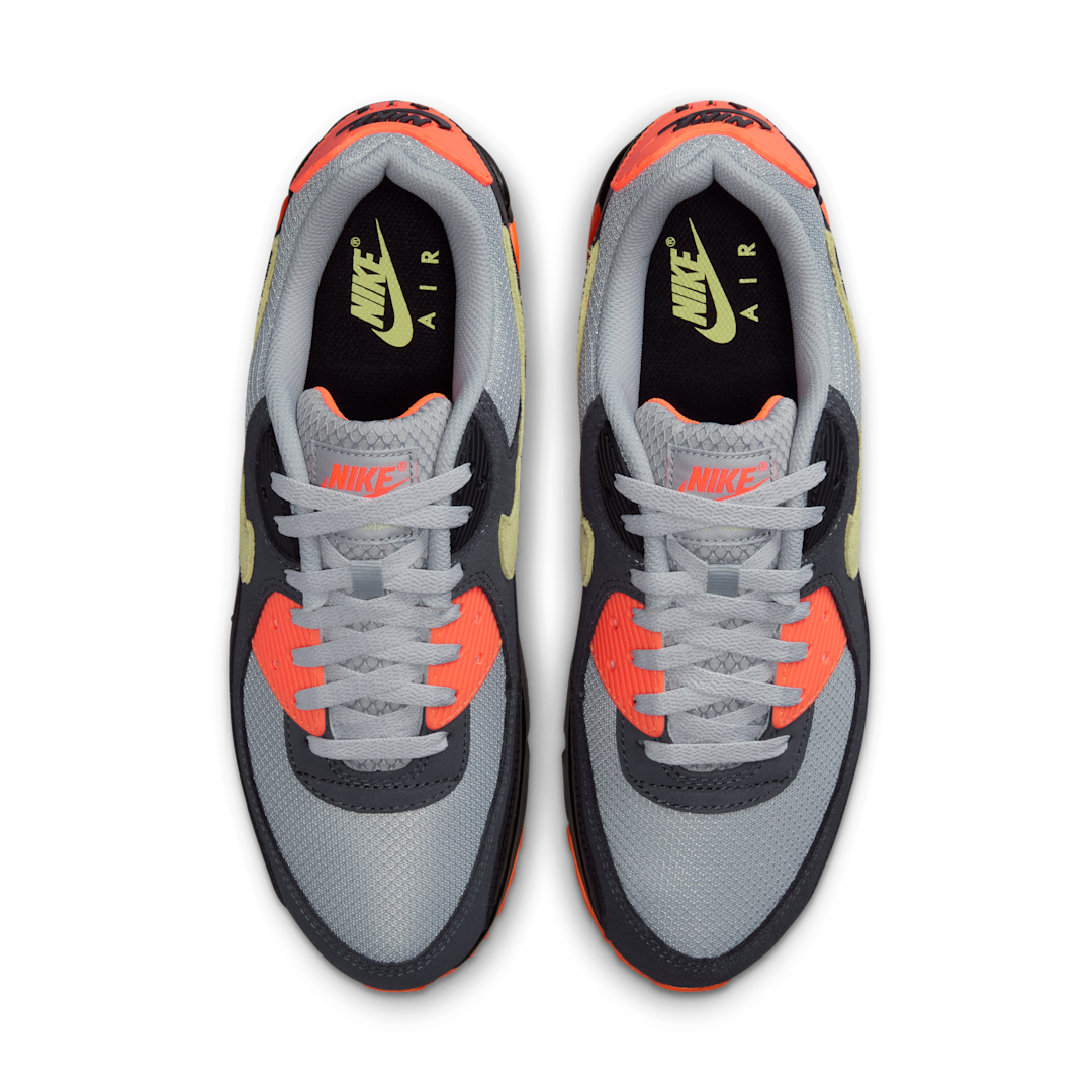 Nike Air Max 90 Light Smoke Grey Hyper Crimson Limelight