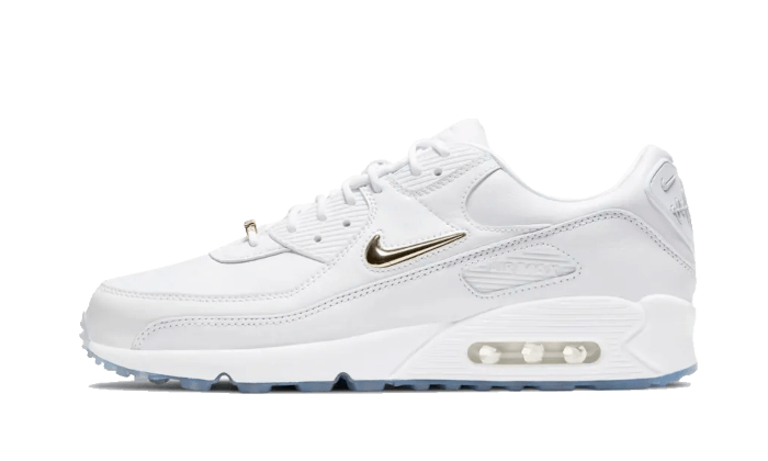 Nike Air Max 90 NRG Pirate Radio White, White/Metallic Gold-Clear (CW4070-100)