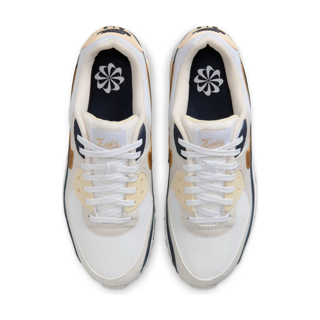 Nike Air Max 90 Olympic (2024), White/Navy/Coconut Milk (HF3444-100)