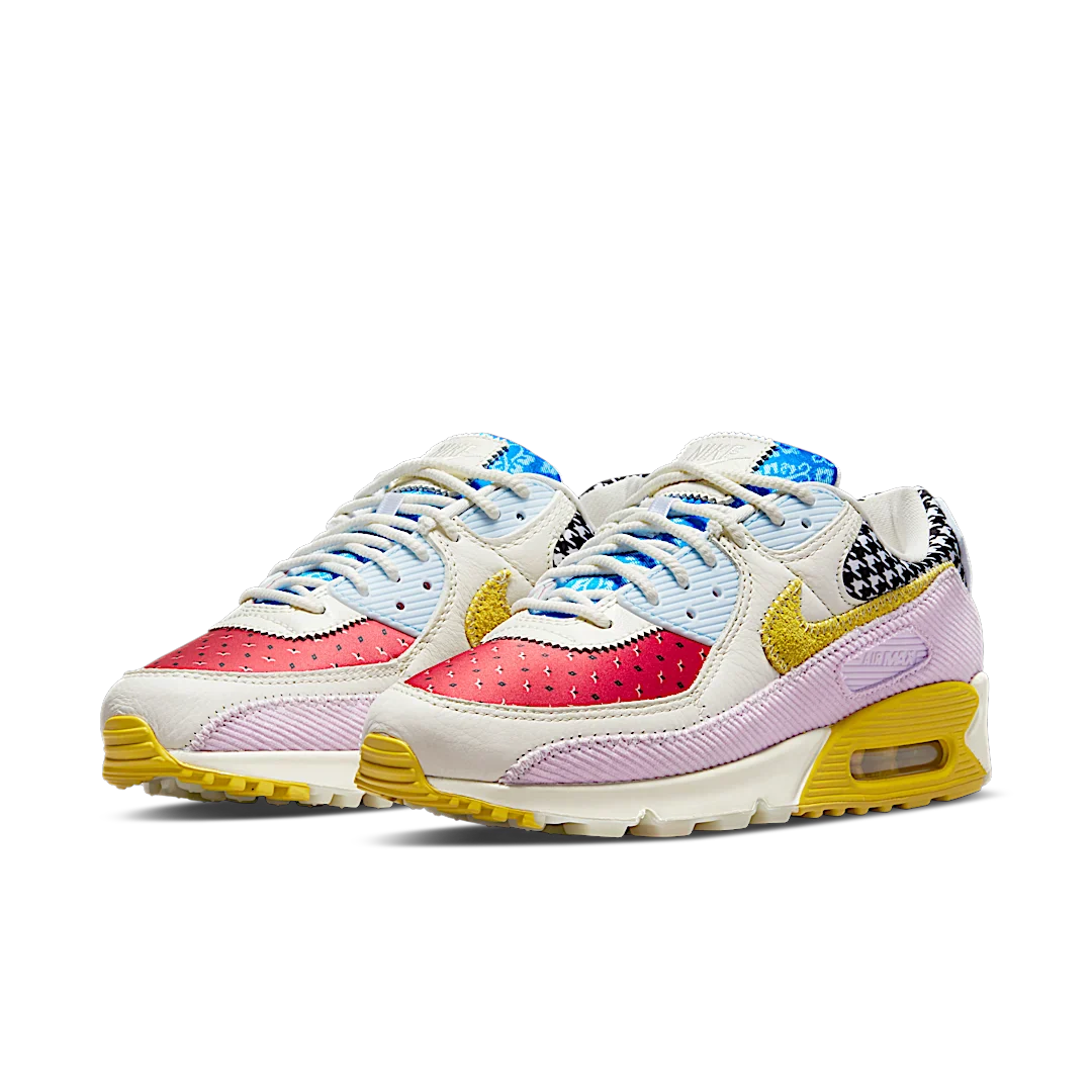 Nike Air Max 90 Patchwork, Sail/Doll/Lobster/Bright Citron (DM8075-100)