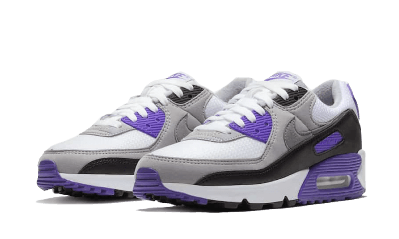 Nike Air Max 90 Recraft Hyper Grape, White/Particle Grey-Hyper Grape (CD0490-103)