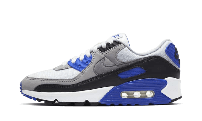 Nike Air Max 90 Recraft Royal, White/Particle Grey-Royal Blue (CD0490-100)