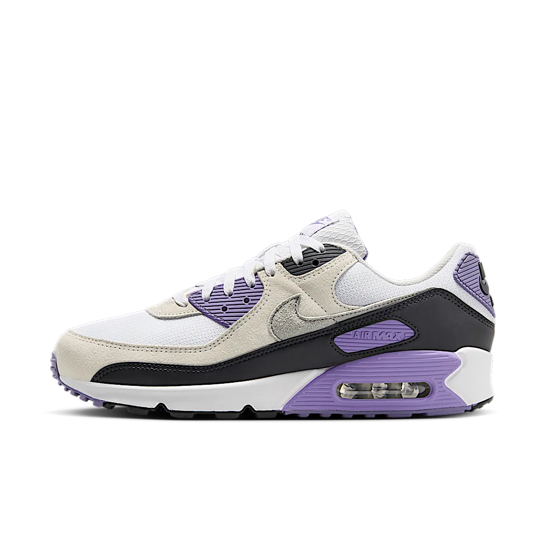 Nike Air Max 90 White Dusty Amethyst Photon Dust Light Smoke Grey