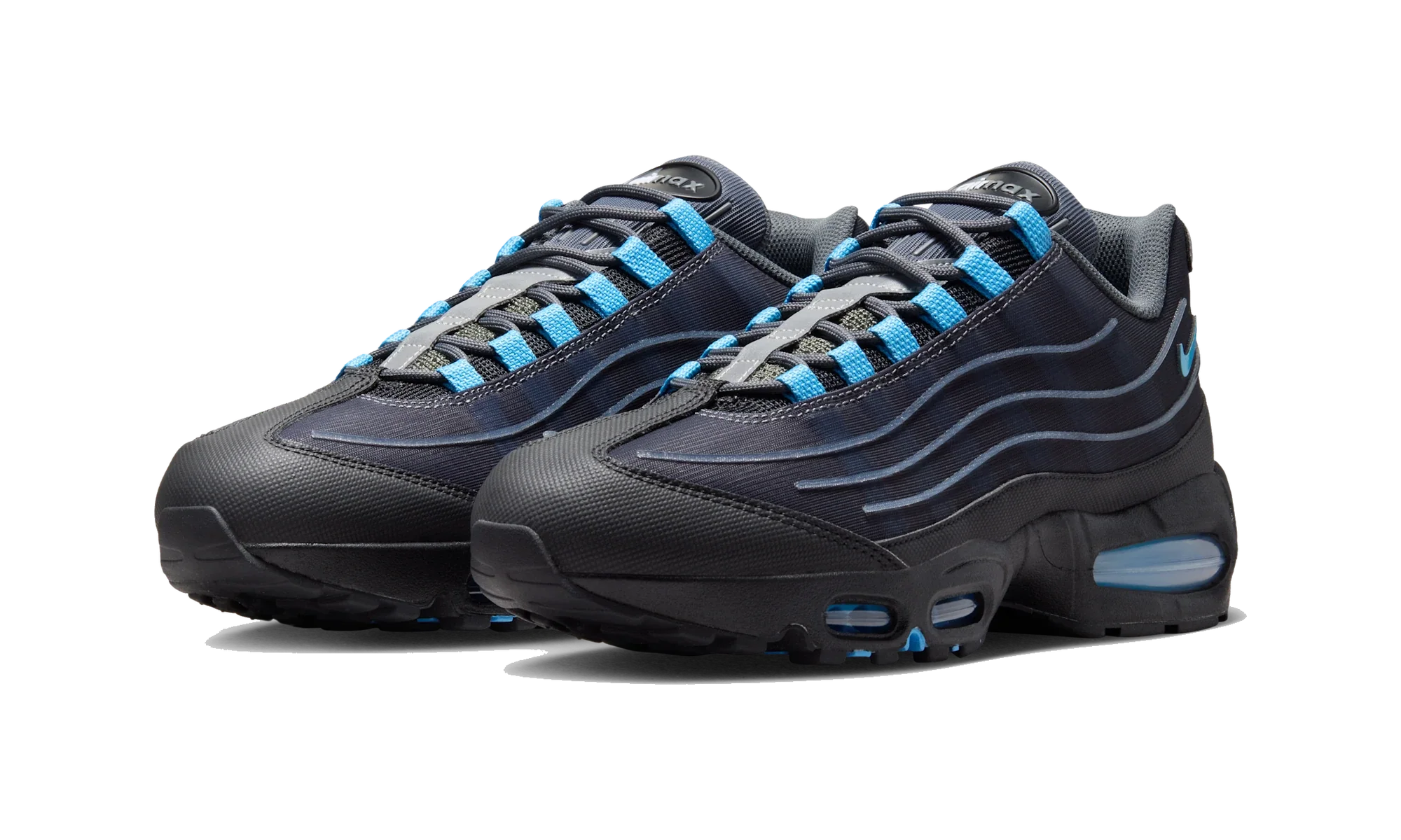 Nike Air Max 95 Big Bubble Tech Black University Blue