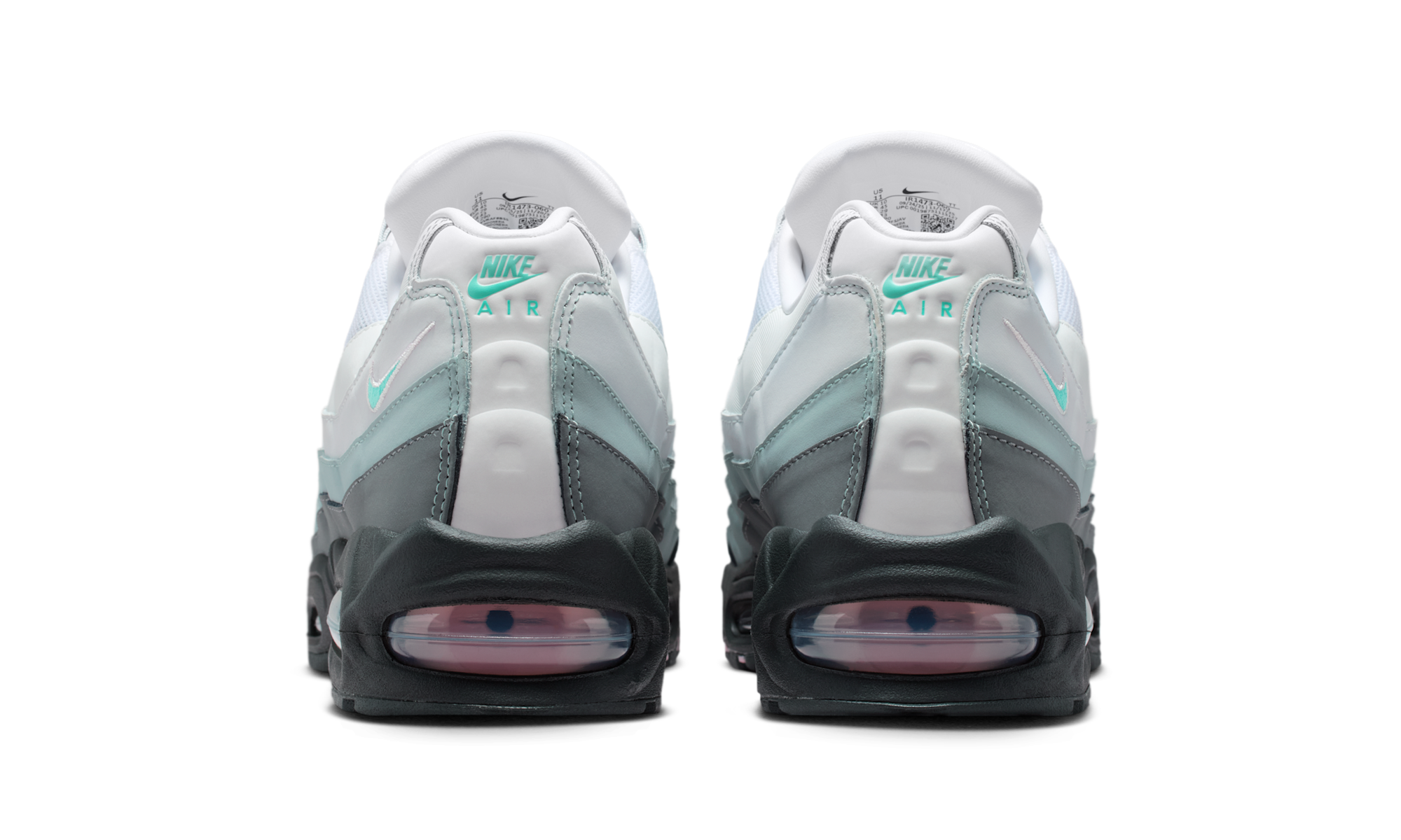Nike Air Max 95 Big Bubble White Hyper Turquoise Pink Foam