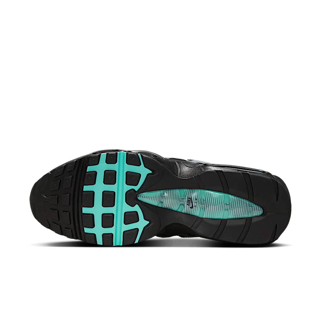 Nike Air Max 95 Black Aurora Green, Black/Aurora Green/Cool Grey (HV6062-001)