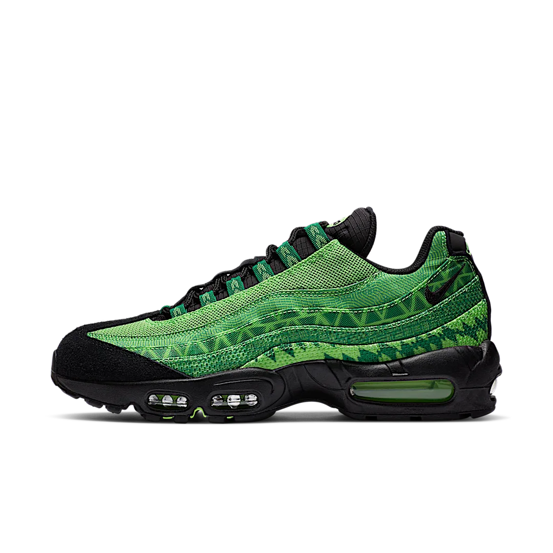 Nike Air Max 95 Naija, Pine Green/Black-Sub Lime-White (CW2360-300)