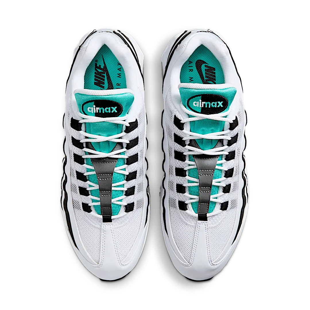 Nike Air Max 95 OG Big Bubble Black Border, White/Hyper Jade/Black/Metallic Silver (IM7409-100)