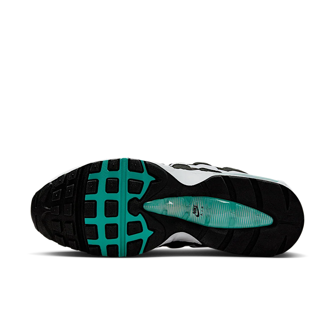 Nike Air Max 95 OG Big Bubble Black Border, White/Hyper Jade/Black/Metallic Silver (IM7409-100)