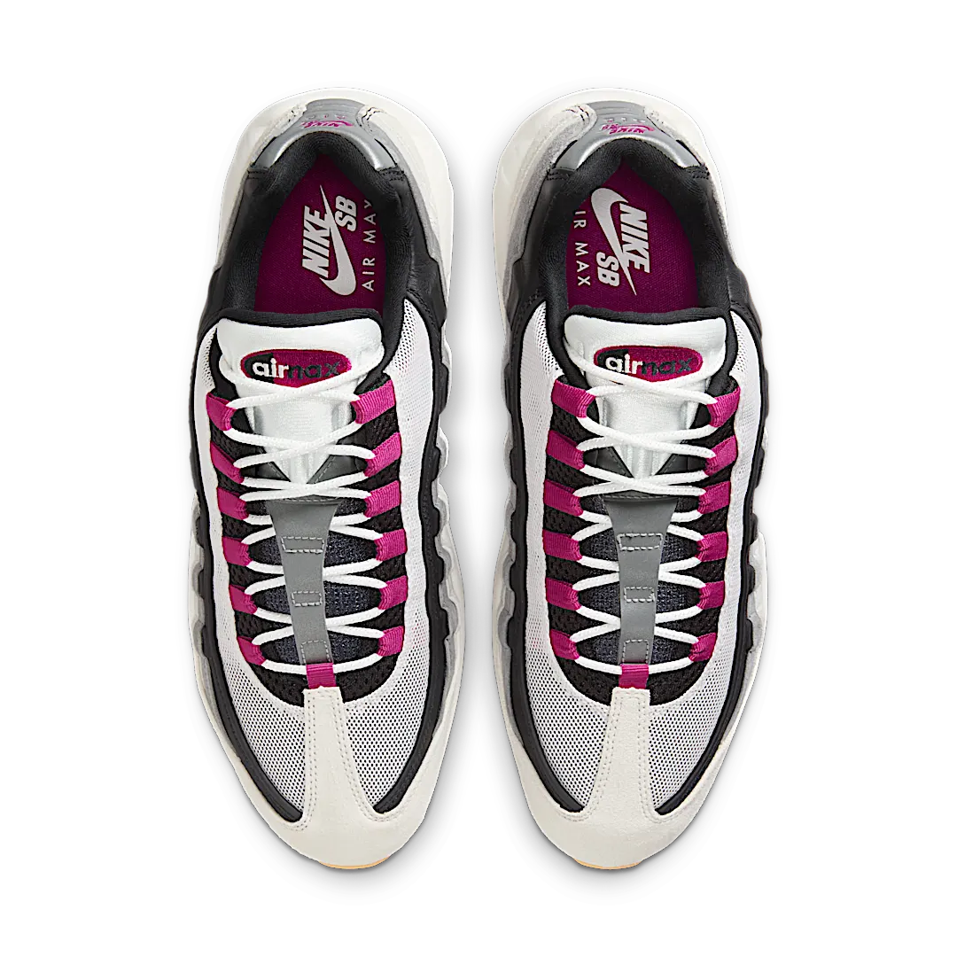 Nike Air Max 95 SB Cactus Flower, Summit White/Photon Dust/Cool Grey/Cactus Flower/Gum Yellow (HF7545-100)