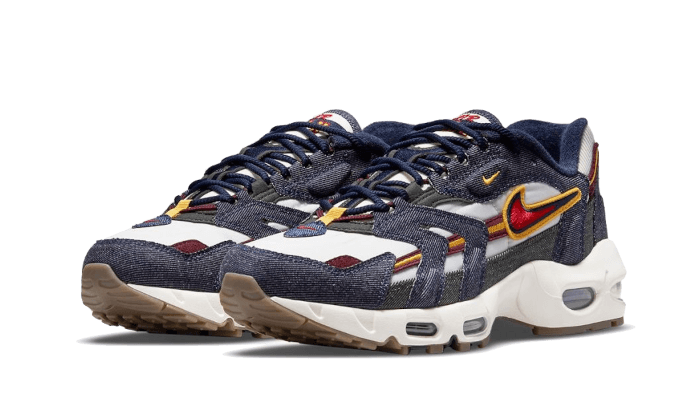 Nike Air Max 96 II Blackened Blue, Blackened Blue/Gym Red-Light Bone (DJ6742-400)