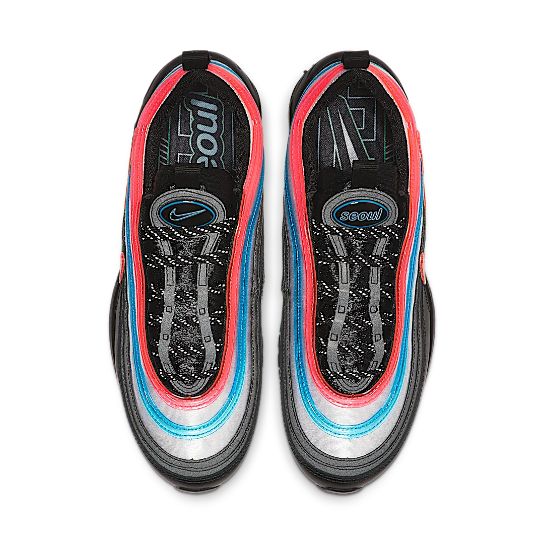 Nike Air Max 97 Neon Seoul, Black/Reflect Silver-Blue Lagoon (CI1503-001)