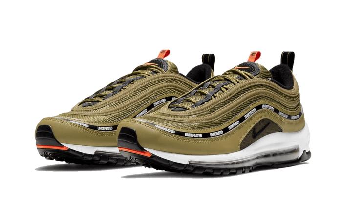 Nike Air Max 97 Undefeated Militia Green (2020), Militia Green/Orange Blaze/White/Black (DC4830-300)