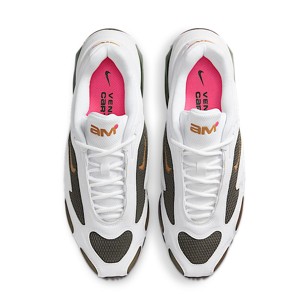 Nike Air Max Muse Veneda Carter White Hyper Pink, White/Hyper Pink/Cargo Khaki/Velvet Brown/Metallic Silver (HV9928-100)