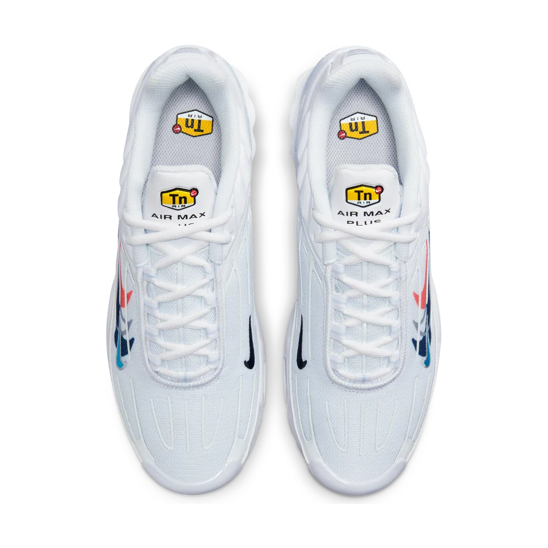 Nike Air Max Plus 3 Multi Swoosh White Midnight Navy, White/Black/White/Midnight Navy (FJ4225-100)