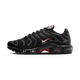 Nike Air Max Plus Black University Red Metallic Silver