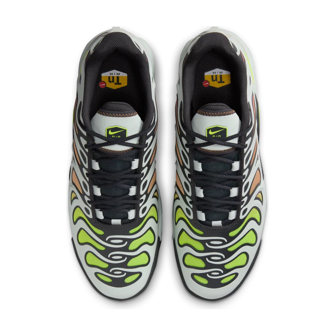 Nike Air Max Plus Drift Light Silver Volt, Light Silver/Dark Smoke Grey/Amber Brown/Volt (FD4290-009)