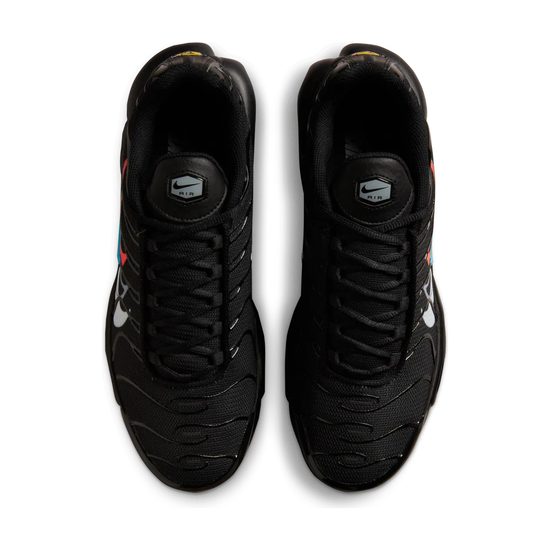 Nike Air Max Plus Multi Swoosh Black Crimson, Black/Bright Crimson/White (FJ4224-001)